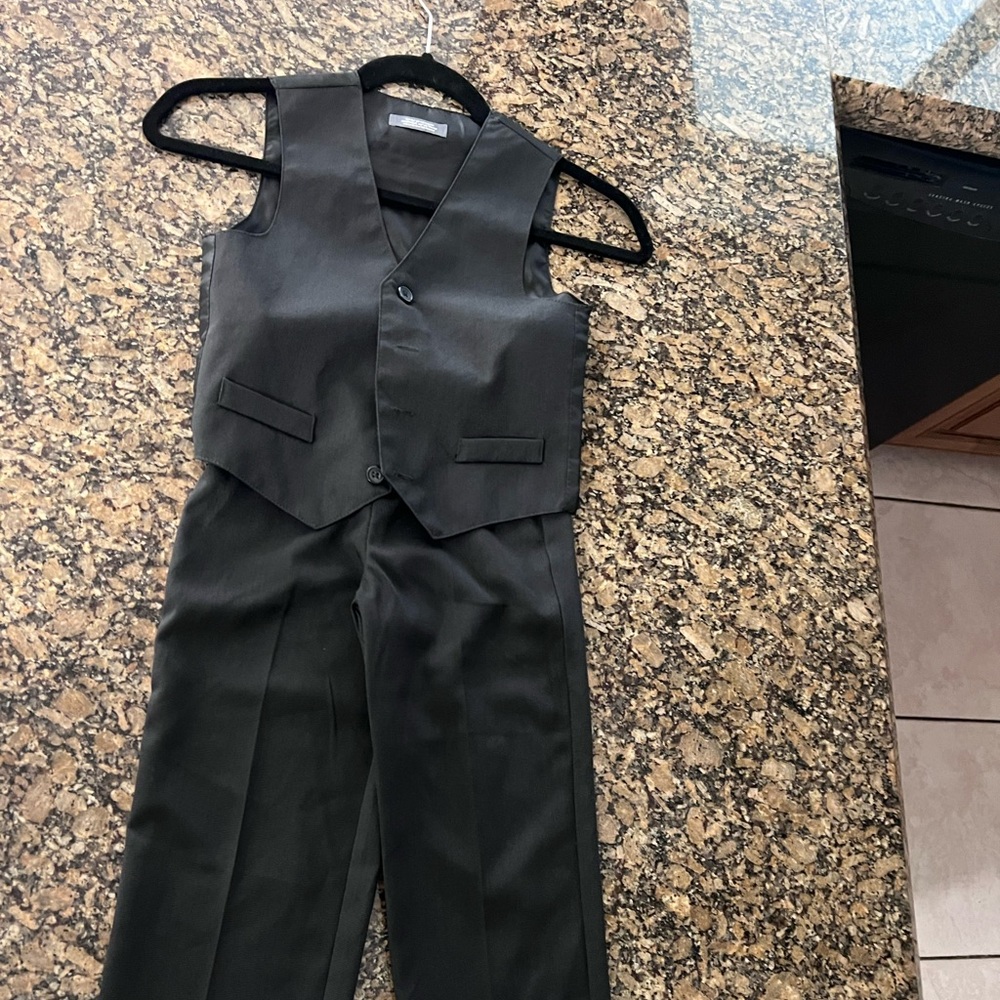 Kids pants and vest black